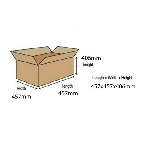 Fellowes Bankers Box Moving Box Large Brown Green (Pack of 5) 6205301 - BB60704