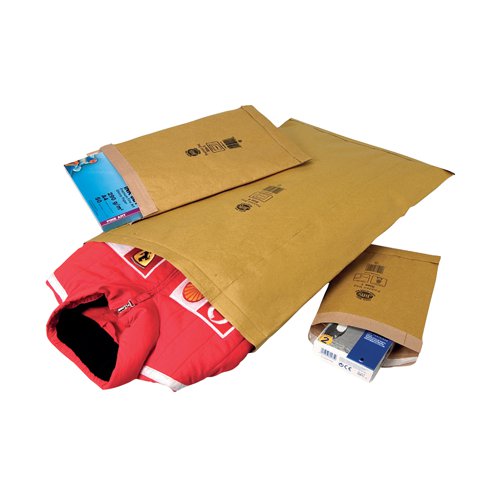 Jiffy Padded Bag Size 00 105x229mm Gold PB-00 (Pack of 200) JPB-00 Jiffy Packaging