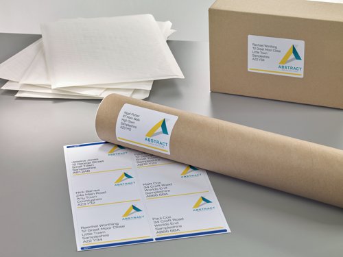 For use with your laser printer, these Avery Ultragrip parcel labels feature jam free printing for reliable results every time. Each label measures 99.1 x 93.1mm. This pack contains 250 A4 sheets, with 6 labels per sheet (1500 labels in total).