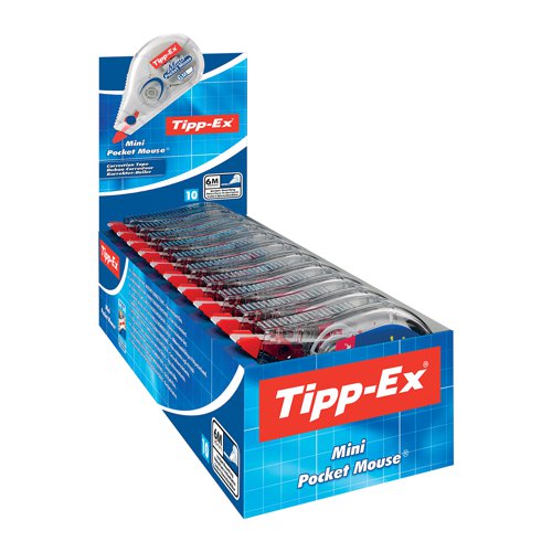 Tipp-Ex Mini Pocket Mouse (Pack of 10) 8922364 TX24938 Buy online at Office 5Star or contact us Tel 01594 810081 for assistance