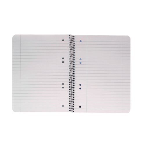 Q-Connect Spiral Bound Polypropylene Notebook 160 Pages A5 Red (Pack of 5) KF10035 Notebooks KF10035