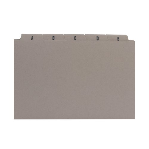 Q-Connect Guide Card 203x127mm A-Z Buff (Pack of 25) KF35209 VOW