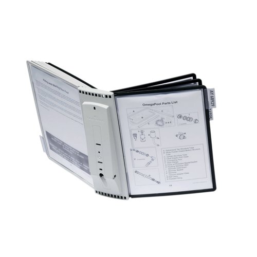 Durable Sherpa Wall Display Unit 10 Grey/Black 5631/22 - DB50370