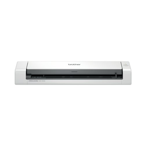 The Brother DS740D document scanner has a scan speed for both colour and monochrome prints of up to 15 pages per minute, creating high quality digital files. The vertical exit of the paper means that there is no need for additional space behind the scanner. Designed with efficiency in mind, the scanner will digitize, save and share information, ensuring digital files are easy to find, modify and share. Light and compact, the DS-740D is perfect for mobile workers or when space is limited and offers fast scanning of double-sided documents.