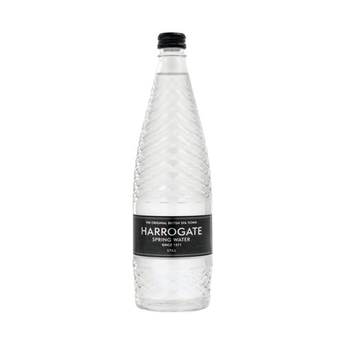 HSW35111 | For over 400 years the spa town of Harrogate has been renowned for the unique quality of its water. Bottled straight from the spring on Harlow Hill near Harrogate, the water is naturally rich in magnesium and calcium with low sodium levels, giving a perfect balance of purity and taste. This pack contains twelve 750ml glass bottles.