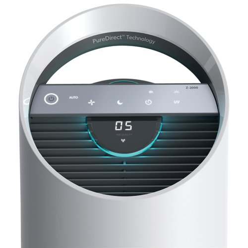 Breathe cleaner air with a reimagined air purifier. The TruSens Z-2000 combines science, style and technology- boasting two airflow streams for improved coverage and a filtration system that collects pollutants and neutralises odours by automatically adapting to changing air quality conditions in a room. The Z-2000 is ideal for medium sized rooms and has an impressive coverage of 35 square metres.
