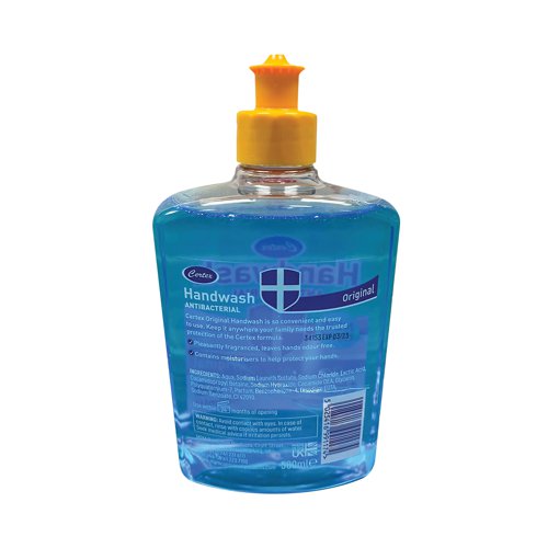 Certex Hand Wash Antibacterial Original 500ml (Pack of 12) TOCER001 PC99117 Buy online at Office 5Star or contact us Tel 01594 810081 for assistance
