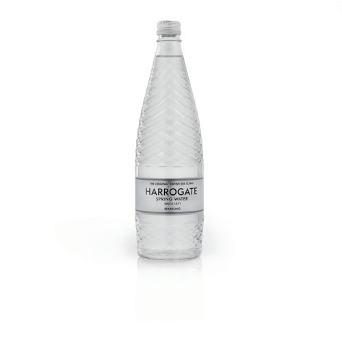 HSW35112 | For over 400 years the spa town of Harrogate has been renowned for the unique quality of its water. Bottled straight from the spring on Harlow Hill near Harrogate, the water is naturally rich in magnesium and calcium with low sodium levels, giving a perfect balance of purity and taste. This pack contains twelve 750ml glass bottles of sparkling water.