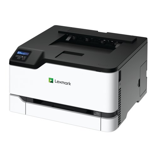 The Lexmark C3326dw is an exceptionally compact and affordable printer, ideal for use in smaller offices or at home. Effortlessly easy to use, this colour printer supports connectivity over Wi-Fi, allowing you to print directly from your smartphone or computer. The C3326dw is a laser printer that offers a highly economic printing experience, with automatic double-sided printing and a quick print speed of up to 24 pages per minute.