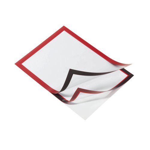 Durable Duraframe Self Adhesive Frame A4 Red (Pack of 2) 487203 | DB40518 | Durable (UK) Ltd