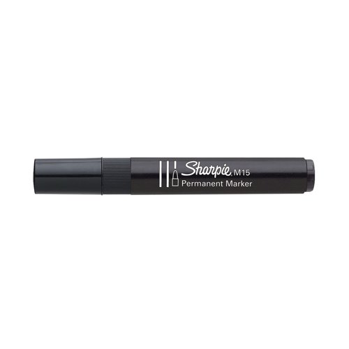 Sharpie M15 Permanent Marker Bullet Tip Black (Pack of 12) S0192582 - Newell Brands - GL55211 - McArdle Computer and Office Supplies