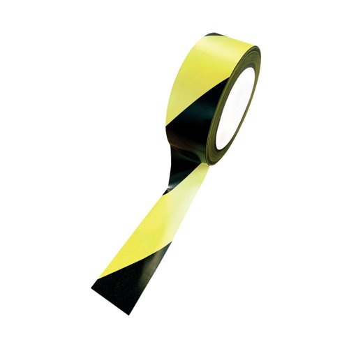 Black And Yellow Hazard Tape 33m (Pack of 6) HZT3348 Demarcation Barriers VPB07364