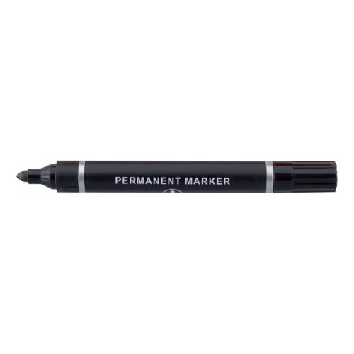 5 Star Value Permanent Marker Bullet Tip 2mm Line Black (Pack of 10)