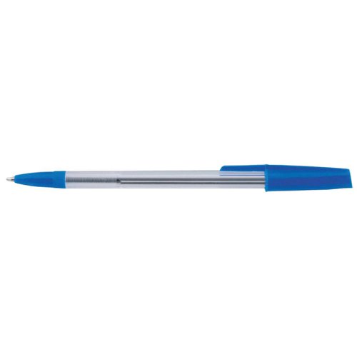 5 Star Value Ball Pens Medium 1.00mm Tip 0.7mm Line Blue (Pack of 50)