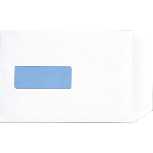 5 Star Office Envelopes Pocket Peel/Seal Window 100gsm C5 229x162mm White (Pack of 500)