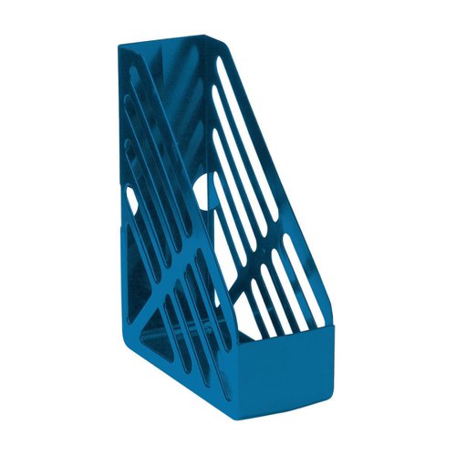 5 Star Office Magazine Rack File Foolscap Blue