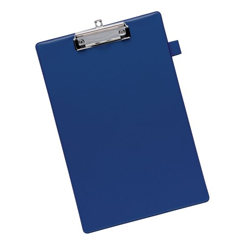 5 Star Office Standard Clipboard with PVC Cover Foolscap Blue