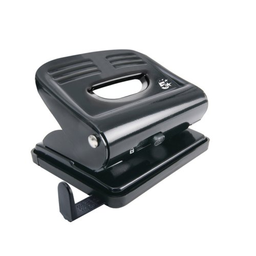 5 Star Office Punch 2Hole Plastic Base Metal Handle Capacity 20x 80gsm Black | FS918788 | VOW