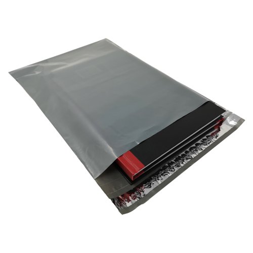 Durable Recycled Grey Polythene Mailing Bags.