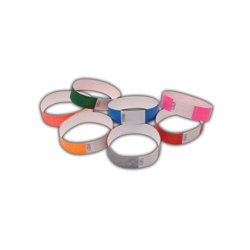 Announce Wrist Band 19mm Coral (Pack of 1000) AA01833 Visitors Badge AA01833