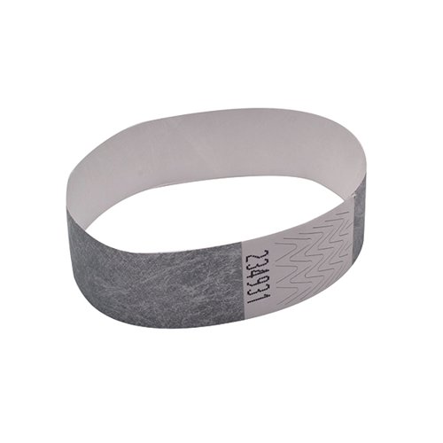Announce Wrist Band 19mm Silver (Pack of 1000) AA01838