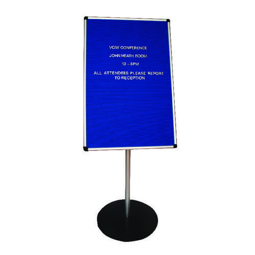 Announce Groove Letter Board with 1100mm Stand 900x600mm AA847001