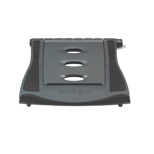 This Kensington SmartFit Easy Riser Laptop Stand is suitable for 12 - 17 inch laptops and is height and angle adjustable up to 50 degrees for viewing comfort. The riser helps increase air circulation to avoid overheating and features a padded insert to help keep your laptop secure. This grey laptop riser also folds flat for storage and portability.