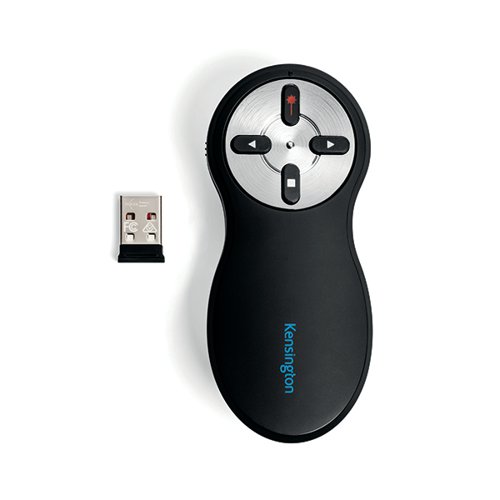 Kensington Wireless USB Presenter Black/Chrome K33373EU AC29040 Buy online at Office 5Star or contact us Tel 01594 810081 for assistance