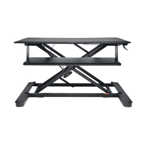 The Kensington Smartfit Sit Stand Desk provides an efficient and safe way to convert your desk into a healthy sit-stand workstation using a convenient desk-on-desk design. Strong and stable at any height, while using a pneumatic lift to effortlessly raise and lower your workspace within a space-saving footprint, it delivers optimal productivity and ergonomic support.