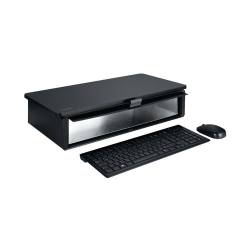UVStand Monitor Stand with UV Sanitisation Compartment 598 x 295 x 126mm Black K55100WW Laptop / Monitor Risers AC55100