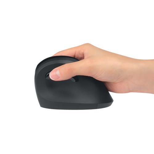 The Kensington Pro Fit Ergo Vertical Wireless Mouse with its natural handshake position, improves wrist posture for better comfort. In an independent study conducted by professional ergonomists, users rated the vertical mouse as the most comfortable and that it conformed to their hand naturally.