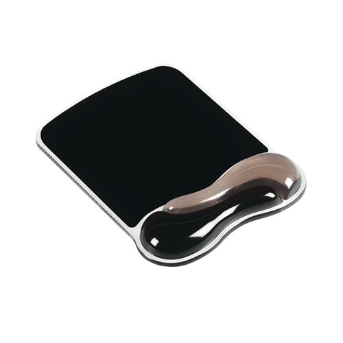 Kensington Duo Gel Wave Mouse Pad with Wrist Rest Grey/Black 62399