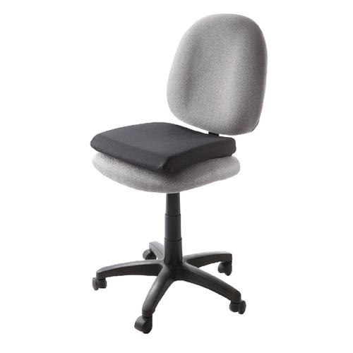 Kensington Memory Foam Seat Rest Leather Effect Black 82024