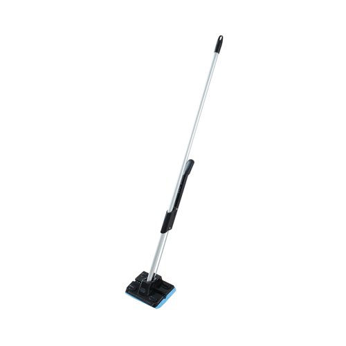 AG11975 | The Addis Super Dry Mop is a quality mop that is great at scrubbing linoleum or vinyl floors clean. It features a sponge with antibacterial properties, helping to cut down on bad odours and prolong the life of your mop. The head can also be replaced to ensure your mop is always in top condition. If it gets wet, simply operate the integrated lever to squeeze out excess water. There is also a scraper to get rid of stubborn dirt.