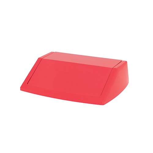 This plastic bin lid forms part of the Addis 60 Litre Flip Top Bin. Combine with the bin base AG01400 to form the complete unit. The plastic construction is sturdy and wipes clean easily for hygienic use. This bin lid comes in red.