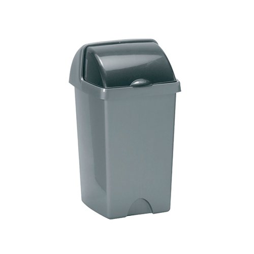 Addis Roll Top Bin 25 Litre Metallic AG813416 AG813416 Buy online at Office 5Star or contact us Tel 01594 810081 for assistance