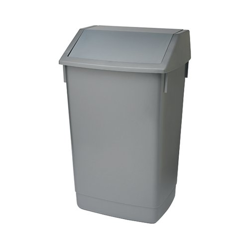 Addis Fliptop Bin 60 Litre Metallic Grey (Heavy duty commerical quality) AG813418