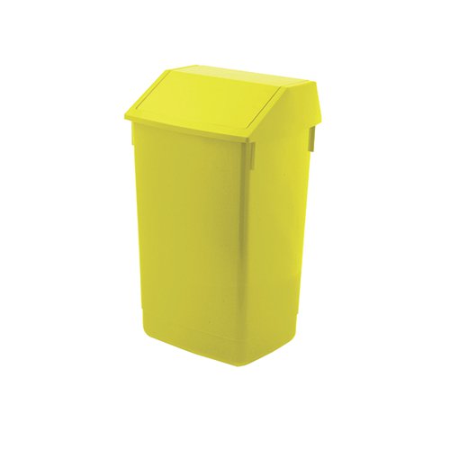 Addis Fliptop Bin 60 Litre Yellow AG813423 AG813423 Buy online at Office 5Star or contact us Tel 01594 810081 for assistance