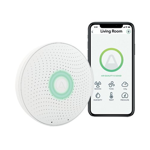 Airthings Wave Plus Smart Indoor Air Quality and Radon Monitor AIRTWP