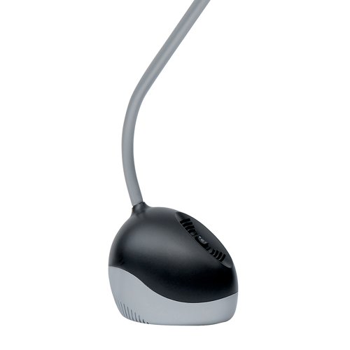 Alba Halox LED Desk Lamp 3/5.5W with UK Plug Black/Grey LEDX N UK - ALB00687