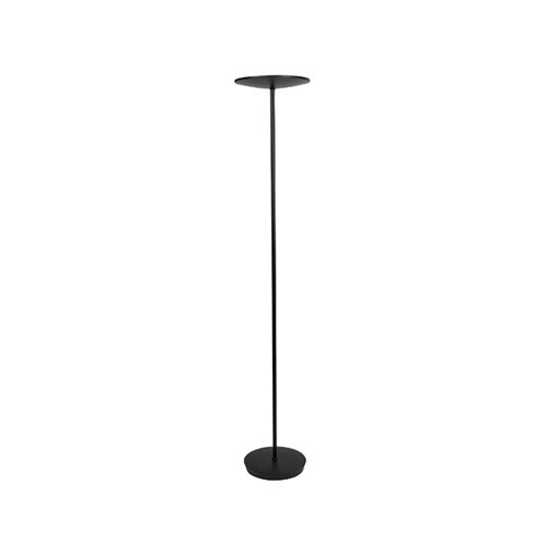 Alba Slim LED Floor Lamp Round Head 3000 Lumens 30W Black LEDSLIM N UK