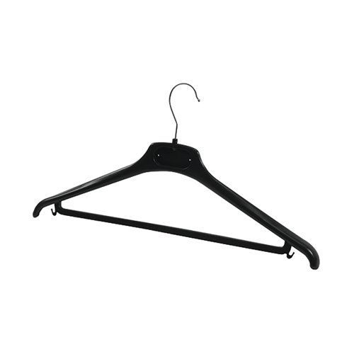 Alba Coat Hanger 450x22x60mm Plastic Black (Pack of 20) PMBASICPL ALB00877 Buy online at Office 5Star or contact us Tel 01594 810081 for assistance