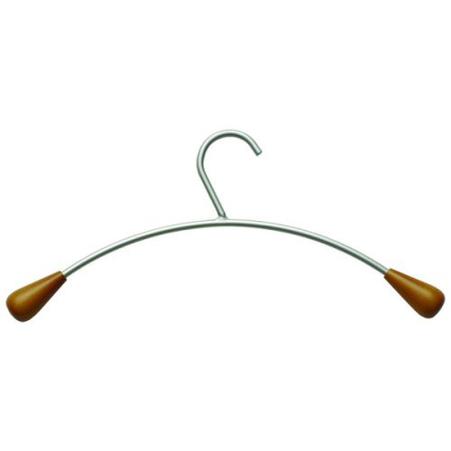Alba Coat Hanger for Racks Wooden/Metallic Grey PMCIN6 [Pack 6]