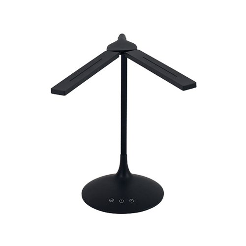 Alba Nomad Two Head Desk Lamp Black LEDTWIN N