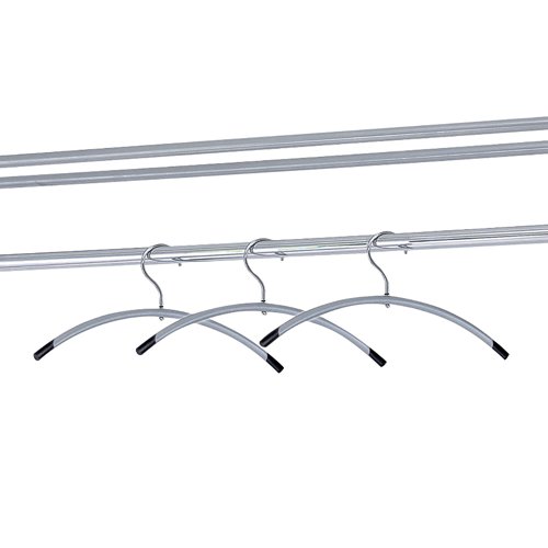 ALB11476 | These modern and smart metal coat hangers sport a curved shape that looks stylish and will also ensure the care of your clothes. Pair with the Alba Garment Coat Rack in reception areas or meetings rooms. This pack includes 6 metal coat hangers.