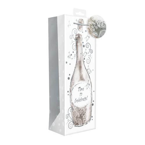 Giftmaker Time to Celebrate Champagne Bottle Bag (Pack of 6) BOLB