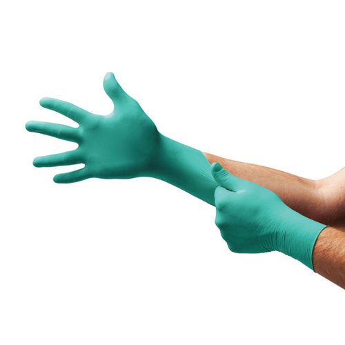 Ansell Touch N Tuff 92-500 LatexGloves are powdered for easy wearing and moisture absorption. With enhanced splash protection against a wide array of chemicals. The gloves have very comfortable soft nitrile formulation for increased comfort. They are Silicone free.