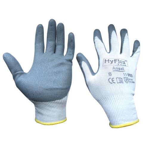 Ansell HyflexFoam Gloves (Pack of 12) White 2XL