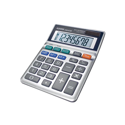 Aurora Semi-Desktop Calculator 8-digit DB453B