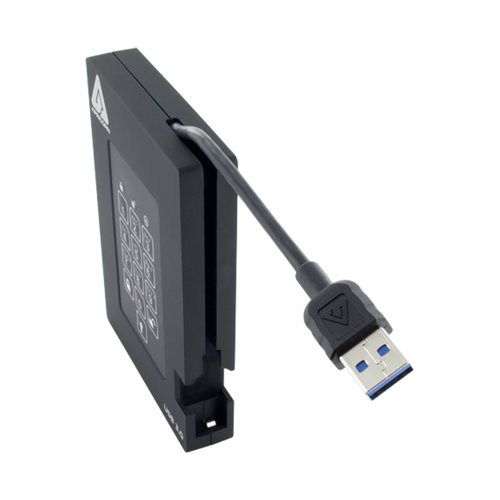 Apricorn Aegis Fortress SSD USB 3.0 256GB Black A25-3PL256-S256F | APC91377 | Apricorn